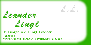 leander lingl business card